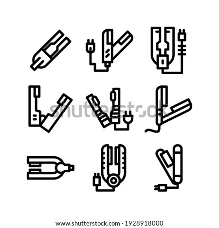 straightener icon or logo isolated sign symbol vector illustration - Collection of high quality black style vector icons
