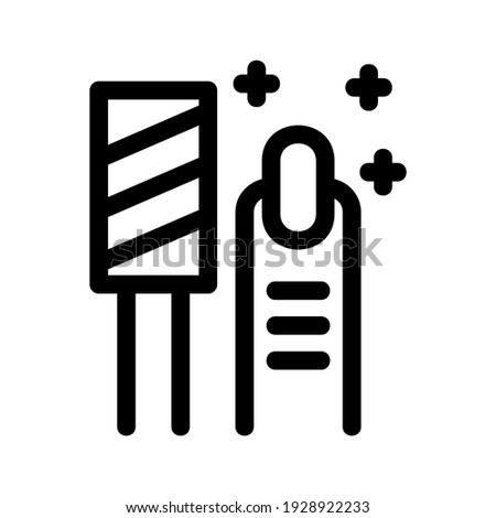 nail file icon or logo isolated sign symbol vector illustration - high quality black style vector icons
