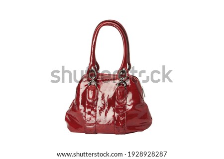 Fashionable and stylish walking handbag for woman. Studio shoot.