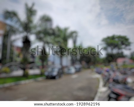 defocused abstract background of parking lot