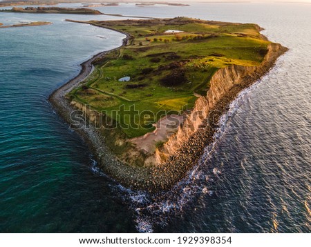 The landscape at Fyns Hoved, Denmark. Royalty-Free Stock Photo #1929398354