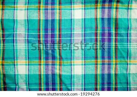 Checkered wool texture background.