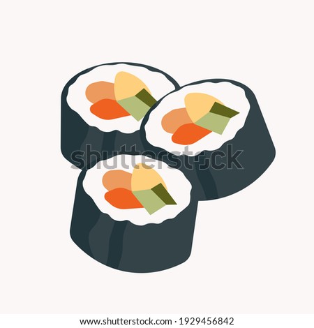 Sushi. Sushi Set Vector eps10