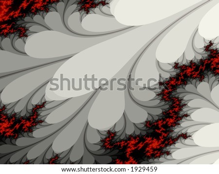 Reaching Red on White - Illustration