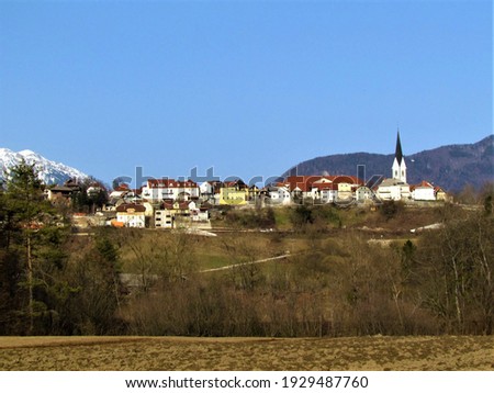 View of the town of Radovljica in Gorenjska, Slovenia Royalty-Free Stock Photo #1929487760