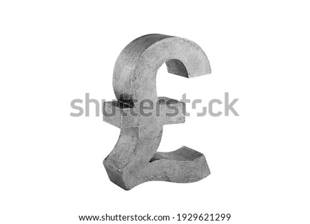 Pound symbol isolated on white background