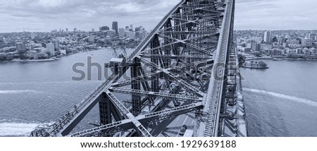 Aerial view of Sydney Harbour.