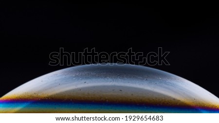 Soap Bubble planet (black background)