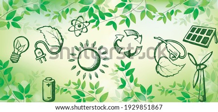 illustrator energy green abstract symbol