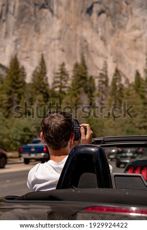 Yosemite Valley. Yosemite National Park, travel by car