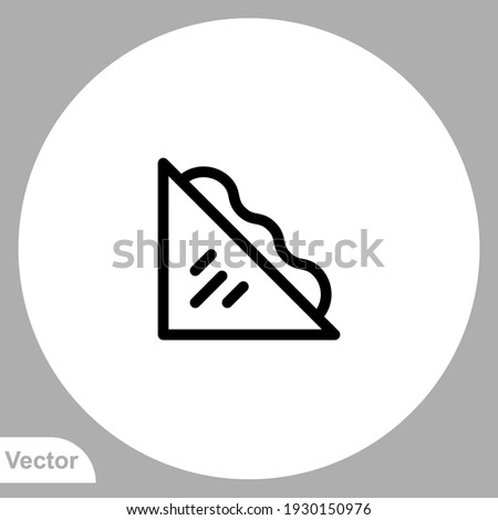 Sandwich icon sign vector,Symbol, logo illustration for web and mobile