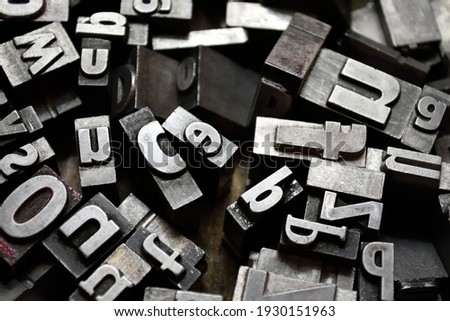 A group of Lead Typefaces