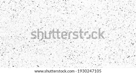 Terrazzo flooring seamless pattern. Raster texture of mosaic floor with natural stones, granite, marble, quartz, limestone, glass, concrete. Realistic background with colour particles. Trendy design