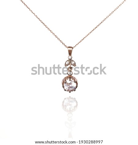 sterling silver women necklace 925 Royalty-Free Stock Photo #1930288997