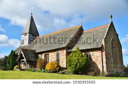 A parish Church in spring in the UK. Royalty-Free Stock Photo #1930393505