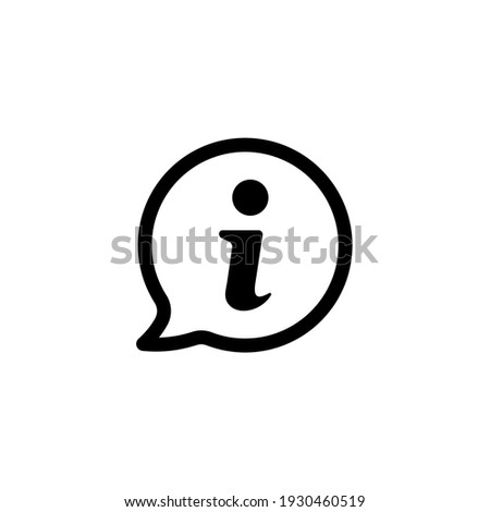 Information icon vector. Faq and support icon symbol illustration Royalty-Free Stock Photo #1930460519