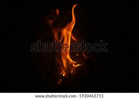 a fire burning in the furnace.suitable for background.fire in the dark