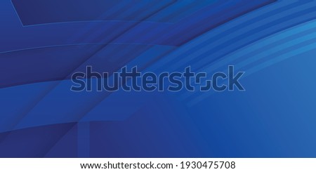 Vector Abstract, science, futuristic, energy technology concept. Digital image of polygon overlap, golden stripes lines with blue light, speed and motion blur over dark blue background