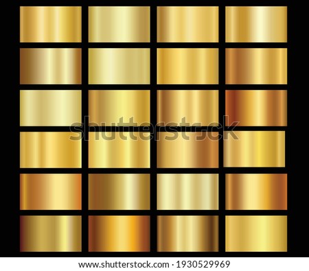 metallic gold gradients golden colour Royalty-Free Stock Photo #1930529969
