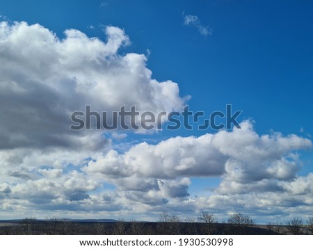 Beautiful panorama of the clouds and sky