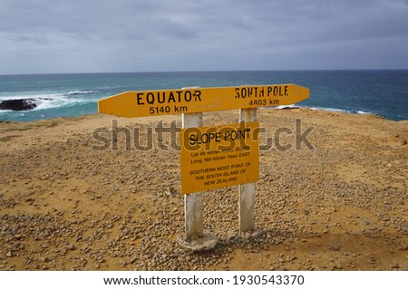 Slope Point is the southernmost point of the South Island of New Zealand