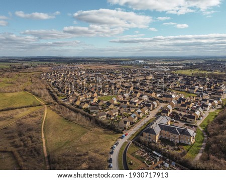 View of Carterton near Brize Norton in Oxfordshire, UK Royalty-Free Stock Photo #1930717913
