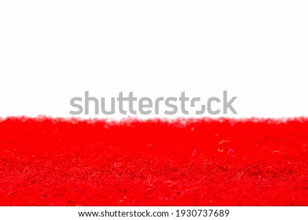 Red fibers abstract white segmented background