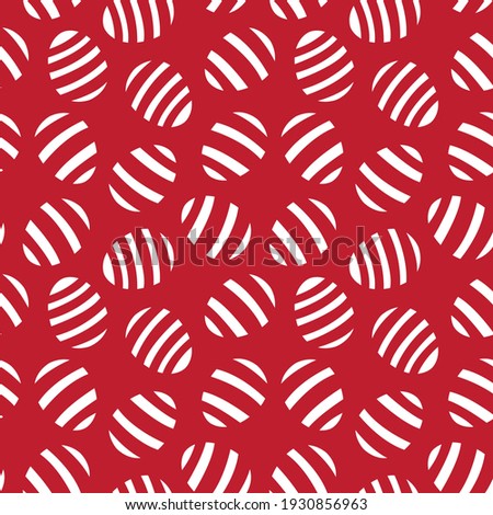Red Easter Egg Seamless Pattern for computer graphics, fashion textiles, etc.