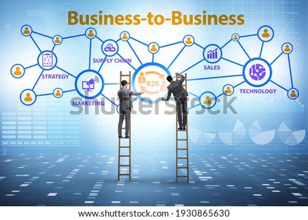 Business to business concept with business people