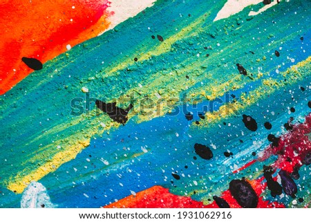 abstract oil paint texture on canvas, background Royalty-Free Stock Photo #1931062916