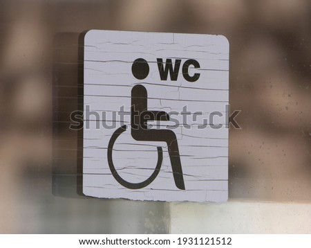 toilet sign for handicapped people