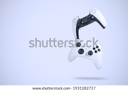 Next Generation game controllers isolated Royalty-Free Stock Photo #1931282717