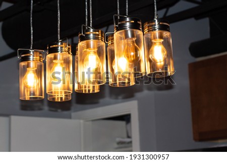 Lights inside a loft beautiful 