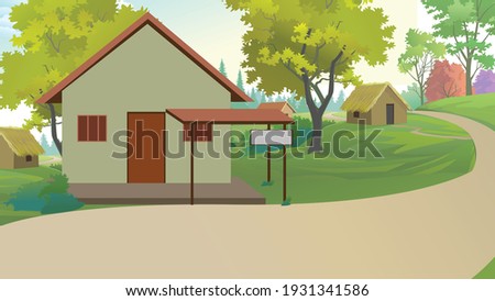 Indian village with house nature backround
 Royalty-Free Stock Photo #1931341586