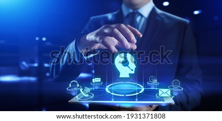 Technical support customer service call center 24-7 internet business concept. Royalty-Free Stock Photo #1931371808