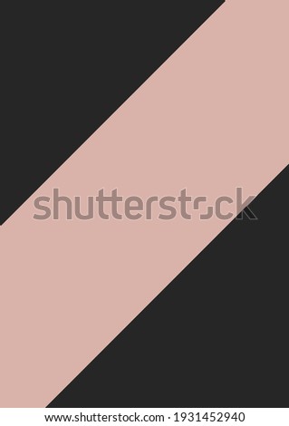 Composition of diagonal pink band across vertical black background. abstract presentation background design concept with copy space, digitally generated image