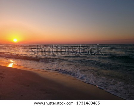 beautiful sunset in Pensacola Florida 