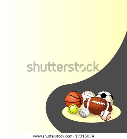 Abstract sport background and place for your text.