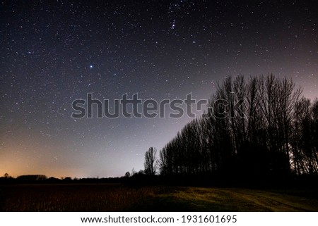 Stars at night. Beautiful photo of Milky way. Space at night. Background