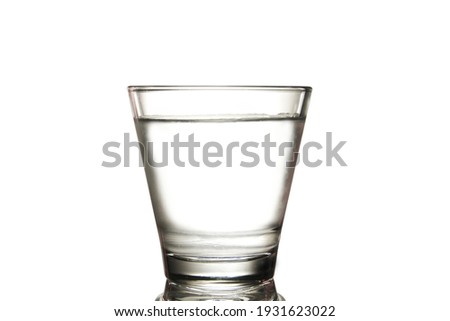 A glass of water close-up illustration