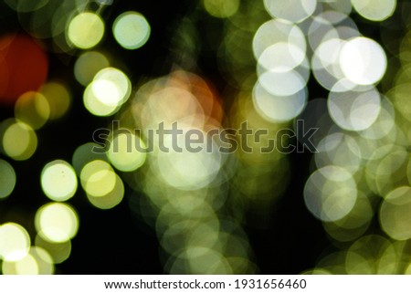 The bokeh light of colorful at midnight.