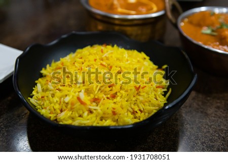 The pattern Indian rice food