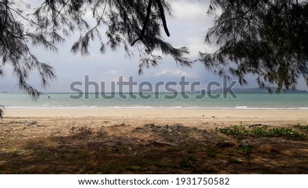 Beach view, Suan Son, Rayong, Thailand.
