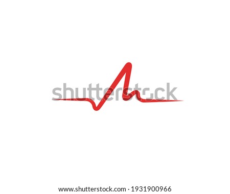 vector logo design of emergency medical sign Royalty-Free Stock Photo #1931900966