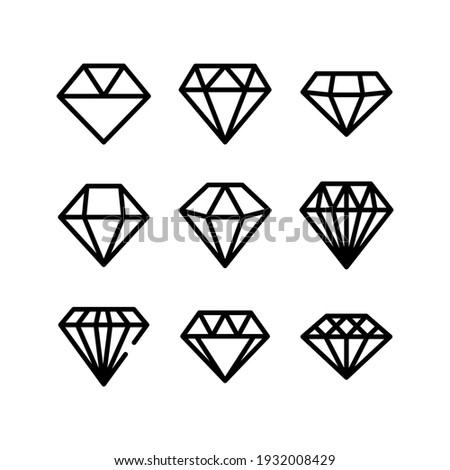 diamond icon or logo isolated sign symbol vector illustration - Collection of high quality black style vector icons
