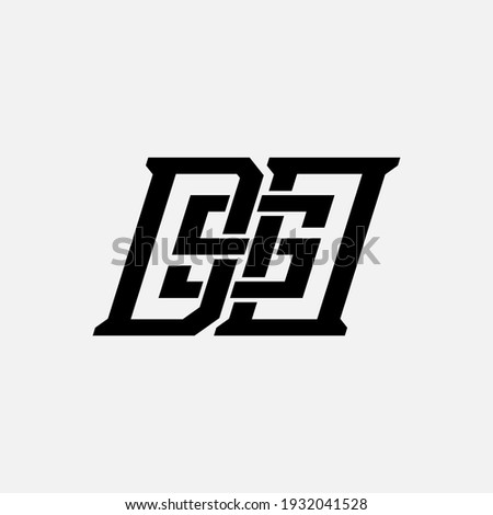 Initial letters D, O, S, DOS, DSO, OSD, ODS, SDO or SOD overlapping, interlock, monogram logo, black color on white background