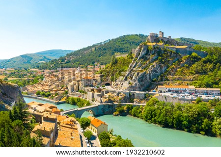 Sisteron is a commune in the Alpes-de-Haute-Provence department in the Provence-Alpes-Côte d'Azur region in southeastern France
 Royalty-Free Stock Photo #1932210602