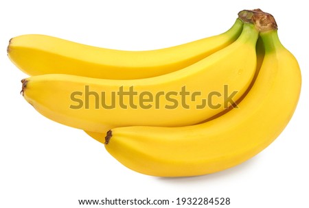 fresh banana isolated on white background. exotic. tropical. clipping path Royalty-Free Stock Photo #1932284528
