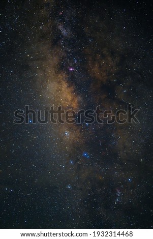 The night sky in galaxy have milky way with stars so beautiful.