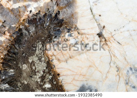 Quartzite background in contrast dark and light tone. High quality stone texture in extremely high resolution.